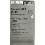 9mm Luger FMJ 7,5g/115gr PCC ALSA PRO, Přebíjený náboj Kopírovat